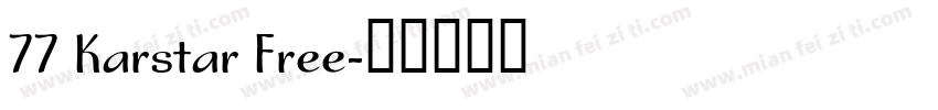 77 Karstar Free字体转换
